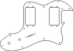 72 Tele® Thinline Style Pick Guard - Click Image to Close