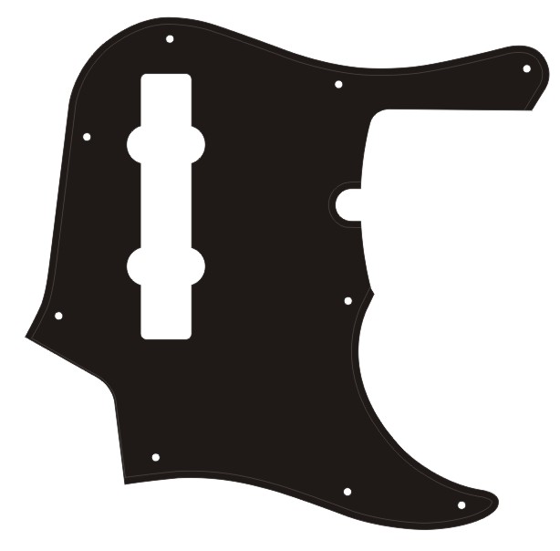 American Deluxe Jazz® Bass 5 String Style Pick Guard - Click Image to Close