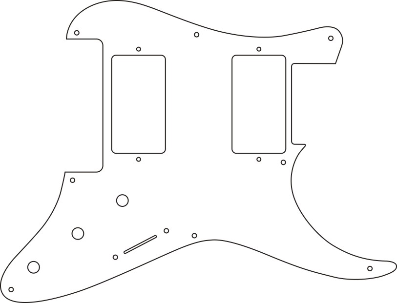 stratocaster pickguard template