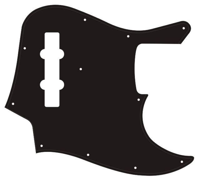 Geddy Lee Jazz® Bass 4 String Style Pick Guard - Click Image to Close