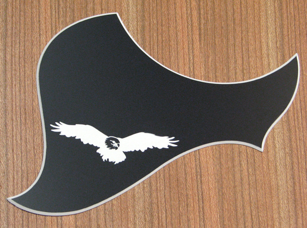 L4A - Engraved Eagle 2 on Matte Black over white - Click Image to Close